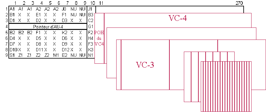 VC-4 structure en VC-3